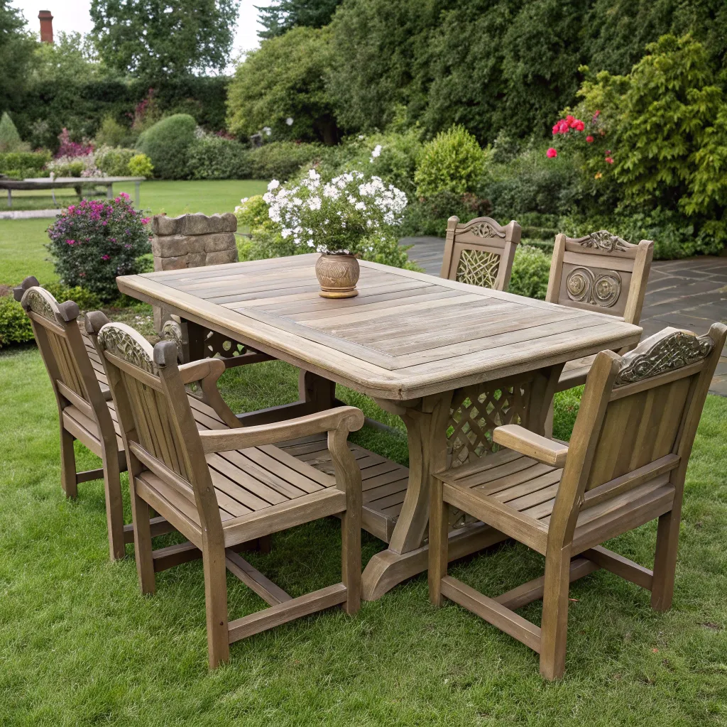 Custom garden table set
